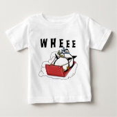 Pinguïns Sledding Tshirts en geschenken (Voorkant)