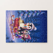 Pinguïns Sleeën Puzzel (Horizontaal)