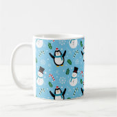 Pinguïns & Sneeuwmannen Kerstmug Koffiemok (Links)