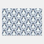 Pinguïns Snowy Design Wrapping Paper Set (Voorkant 2)