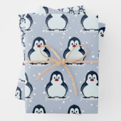 Pinguïns Snowy Design Wrapping Paper Set (In situ)