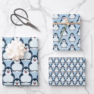 Pinguïns Snowy Design Wrapping Paper Set