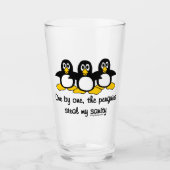 Pinguïns stelen mijn gezondheid glas (Voorkant)