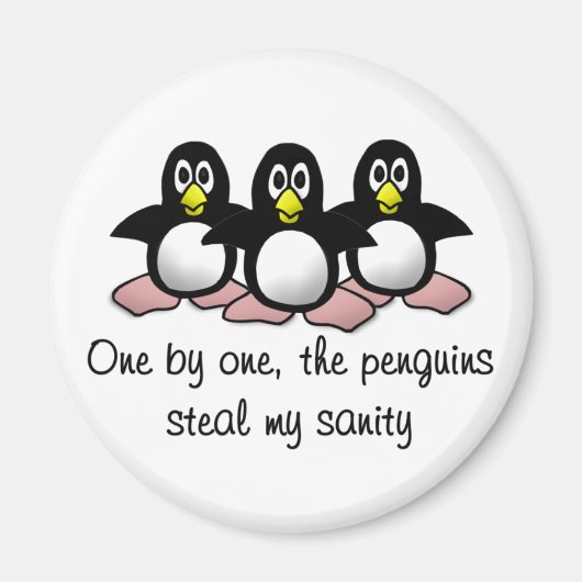 Pinguïns stelen mijn gezondheid magneet (Voorkant)