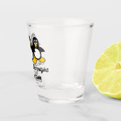 Pinguïns stelen mijn gezondheid shot glas (Rechts)