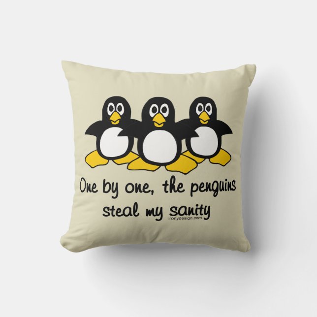 Pinguïns stelen mijn verstand kussen (Voorkant)