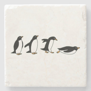 Pinguïns Stenen Onderzetter