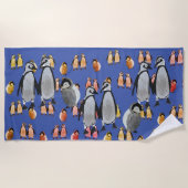 pinguïns strandlaken (Voorkant)