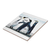 pinguïns tegeltje (Zijkant)