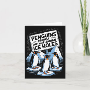 Pinguïns tegen autoritaire ijsholten tegen Trump Kaart