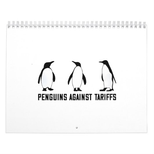 Pinguïns tegen Tarieven Anti Trump Belastingbeleid Kalender (Hoes)