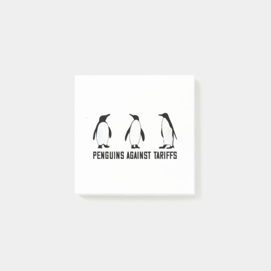 Pinguïns tegen Tarieven Anti Trump Belastingbeleid Post-it® Notes (Voorkant)