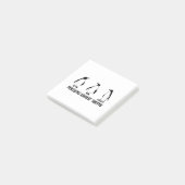Pinguïns tegen Tarieven Anti Trump Belastingbeleid Post-it® Notes (Schuin)