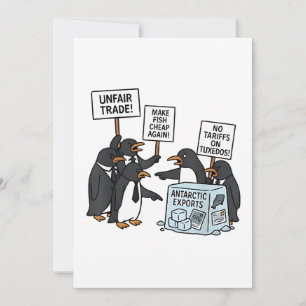 Pinguïns Tegen Tarieven Anti Trump Kaart