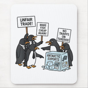 Pinguïns Tegen Tarieven Anti Trump Muismat