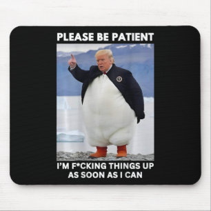 Pinguïns tegen tarieven Anti-Trump protesteren han Muismat