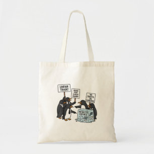 Pinguïns Tegen Tarieven Anti Trump Tote Bag