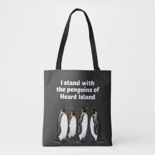 Pinguïns tegen Tarieven Anti Trump Tuin Vlag Tote Bag