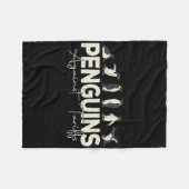 pinguïns tegen tarieven grappig dier retro weersta fleece deken (Voorkant (Horizontaal))
