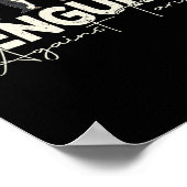 pinguïns tegen tarieven grappig dier retro weersta poster (Hoek)