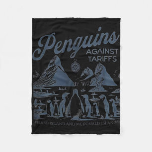 Pinguïns tegen tarieven hoorden eiland grappig Tru Fleece Deken