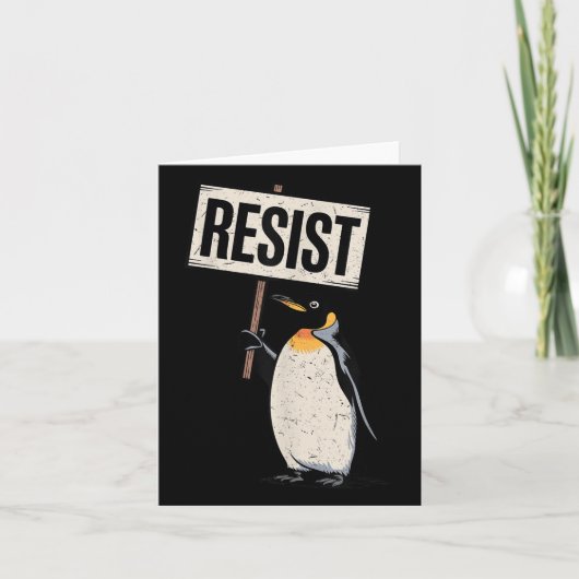 Pinguïns tegen tarieven protesteren tegen pinguïn kaart (Voorkant)