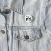 Pinguïns tegen tarieven tegen Trump Ronde Button 3,2 Cm (In situ)