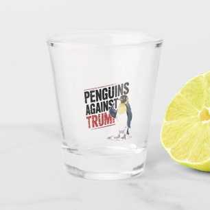 Pinguïns tegen Trump Anti Trump USA Shot Glas