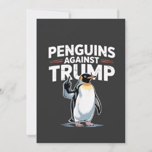 Pinguïns tegen Trump en anti-Trump weerstaan terro Aankondiging