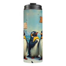 Pinguïns tegen Trump Thermosbeker