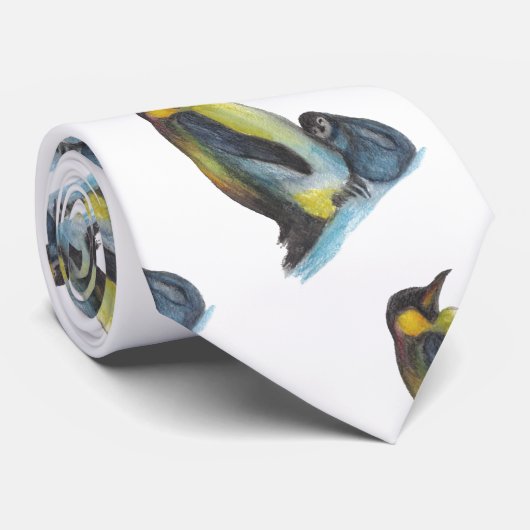 Pinguïns tekening Stropdas (Opgerold)