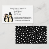 Pinguïns Trouwbehuizingskaarten Informatiekaartje (Voorkant / Achterkant)