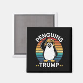 Pinguïns Trump Grappig Verzetsprotest Ontwerp Magneet (Voorkant / Achterkant)