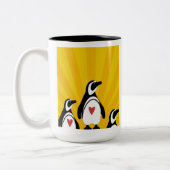 pinguïns tweekleurige koffiemok (Links)
