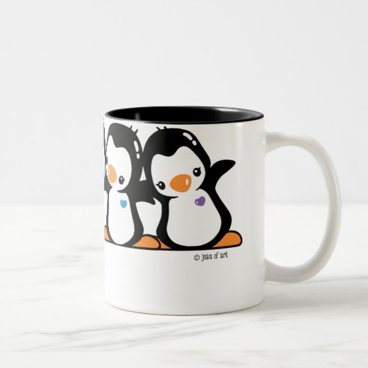 pinguïns tweekleurige koffiemok (Rechts)
