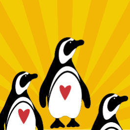 pinguïns tweekleurige koffiemok