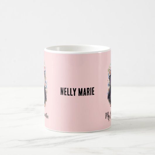 Pinguïns Tweetalig Mi Taza Favoriet Spaans Roze Koffiemok (Center)