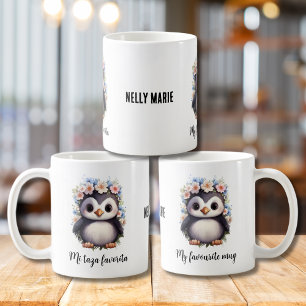 Pinguïns Tweetalig Mi Taza Favoriet Spaans Wit Koffiemok