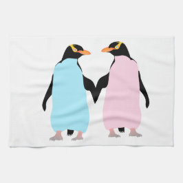 Pinguïns uit liefde theedoek