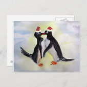 Pinguïns Vakantie Briefkaart (Voorkant / Achterkant)