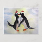Pinguïns Vakantie Briefkaart (Voorkant)