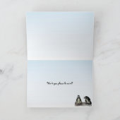 Pinguïns Valentijn Feestdagen Kaart (Binnen)