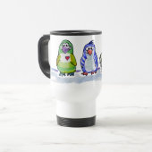 Pinguïns van Cartoon zijn Cool Travel Mug Reisbeker (Voorkant links)