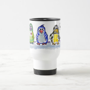 Pinguïns van de Cartoon zijn Reisbeker