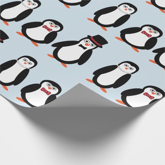 Pinguïns Verpakkingspapier Cadeaupapier (Hoek)