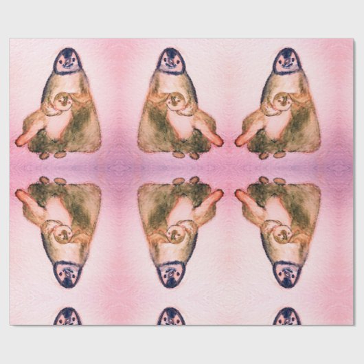 Pinguïns Verpakkingspapier Cadeaupapier (Vlak)