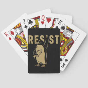 Pinguïns verzetten zich Pinguïns protesteren tegen Pokerkaarten