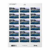 Pinguïns Vissen Adreslabel Etiket (Full Sheet)