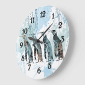 Pinguïns vrienden voor altijd grote klok (Hoek)