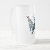 Pinguïns vrienden voor altijd matglas bierpul (Voorkant links)